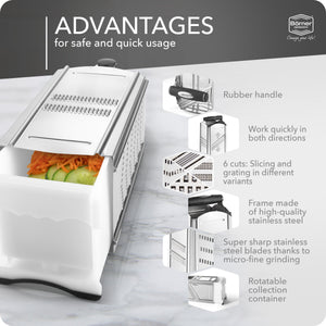 Professionele vierkante rasp Börner Kitchentools
